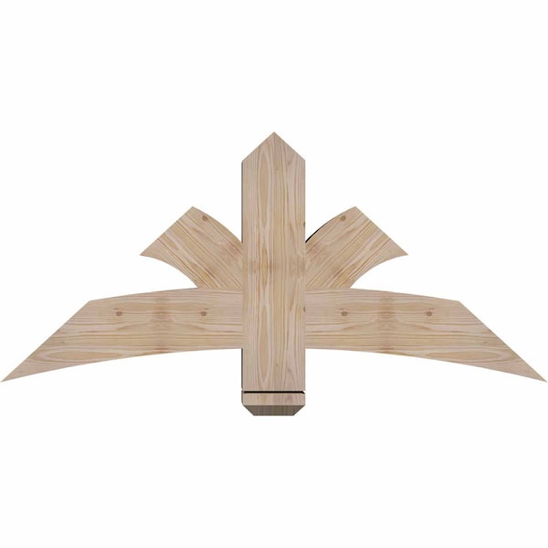 Ekena Millwork Davenport Smooth Timber Gable Bracket, Douglas Fir, 48"W x 22"H x 5 1/2"D x 5 1/2"F, 11/12 Pitch GBW048X22X0606DAV00SDF - main